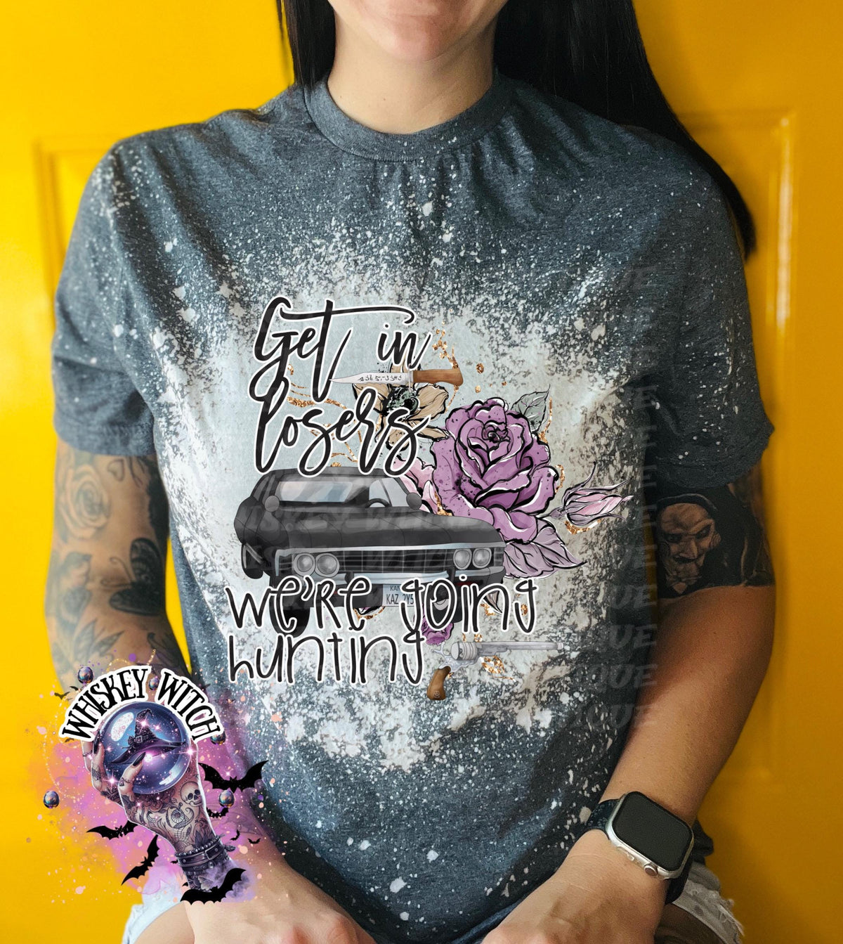Supernatural Inspired bleached t shirt | vintage | retro | soft tee | custom | funny shirt | spooky | hunting