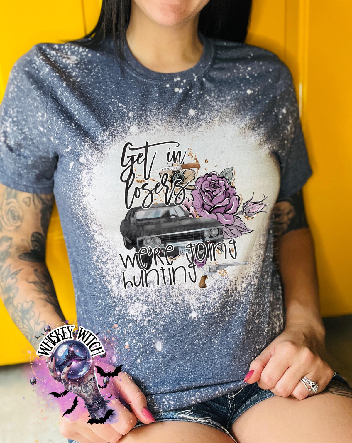 Supernatural Inspired bleached t shirt | vintage | retro | soft tee | custom | funny shirt | spooky | hunting
