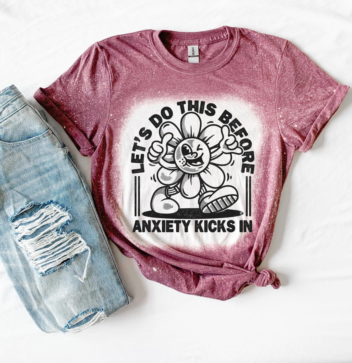 Anxiety Snarky Funny | vintage | retro | distressed | custom | funny |T shirt | gift | T shirts funny | cool T shirts | sarcastic | skull