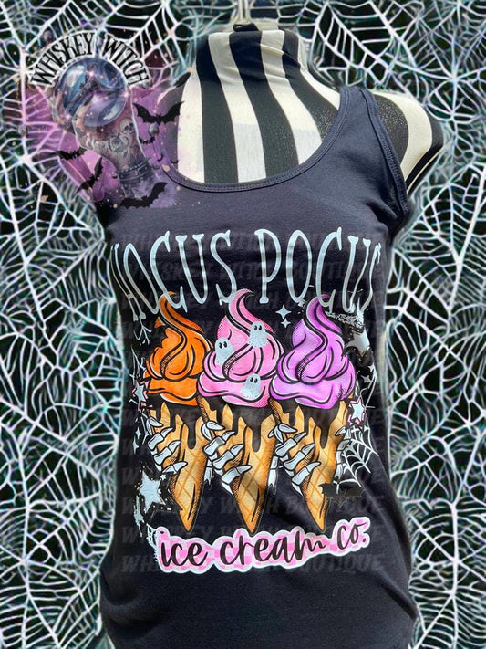 Spooky Cute Witchy Icecream Womens TankTop | cute summer shirt | Halloween | funny summer shirt | cute tank top