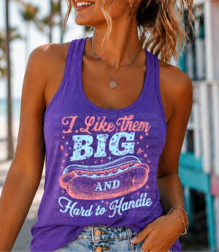 Funny Hot Dog Shirt, BBQ Cookout tank top for Women lake day BBQ shirt 4th of July vacation tank top