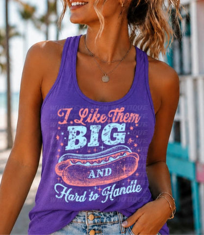 Funny Hot Dog Shirt, BBQ Cookout tank top for Women lake day BBQ shirt 4th of July vacation tank top