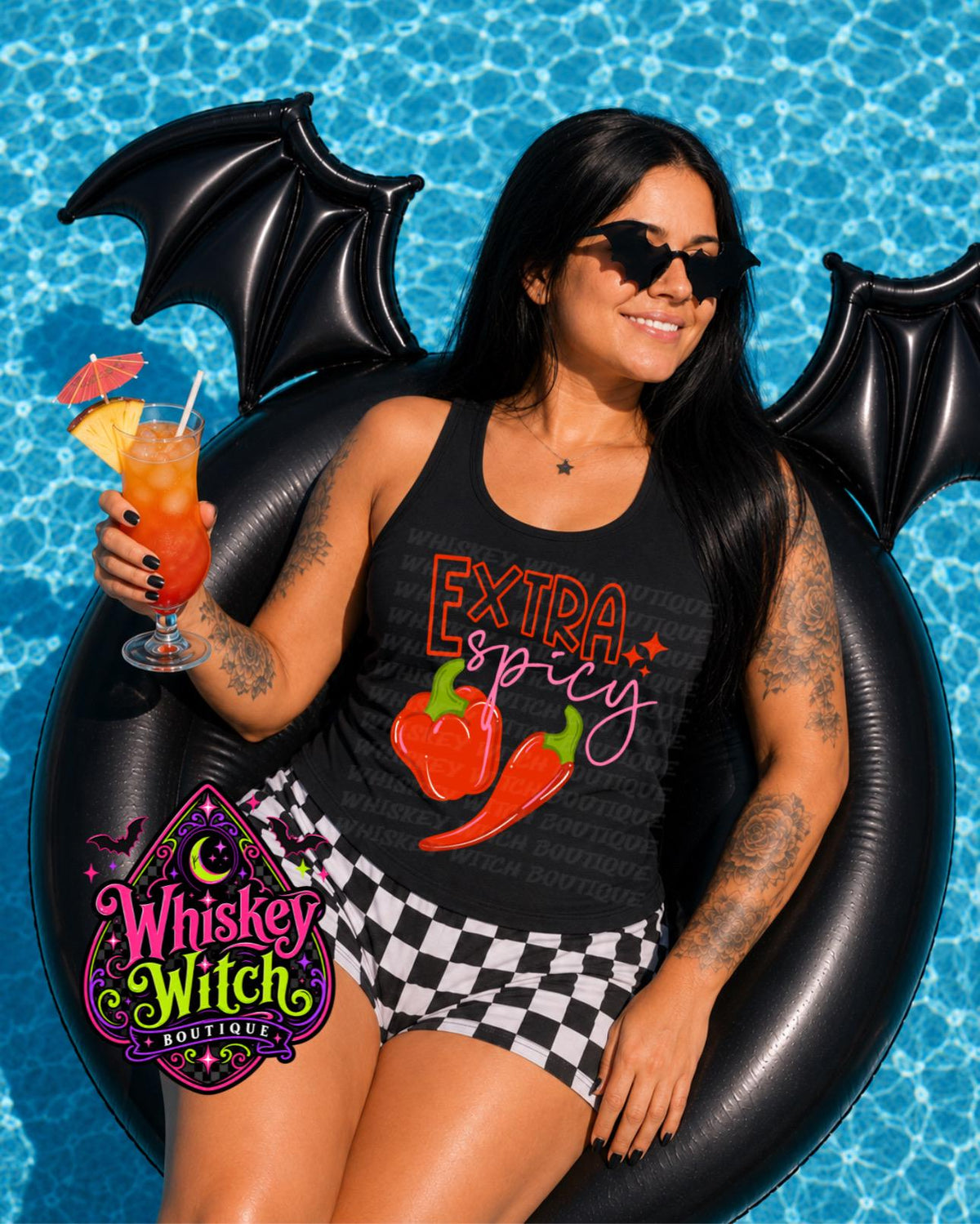 Spicy Pepper Tank Top, Extra Spicy Shirt, Funny Hot Pepper Graphic Tee, Spooky Summer Tank, Sassy Foodie Gift for Women