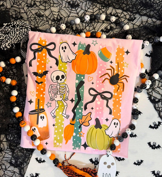 Comfort Colors Halloween Shirt, Cute Ghost Tee | Retro Spooky Season Graphic Tee