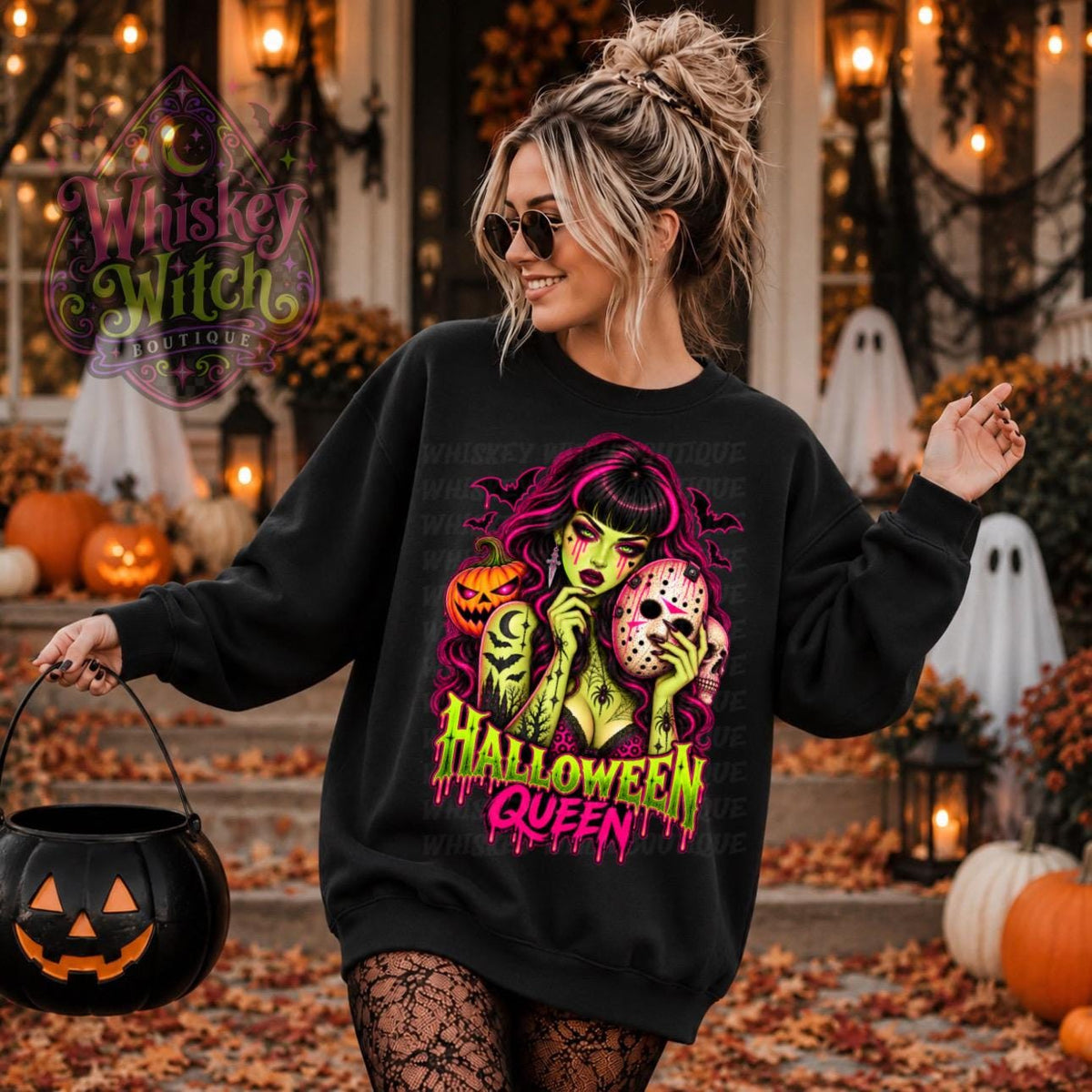 Halloween Queen Shirt, Gothic Horror Graphic Tee, Crewneck Sweatshirt or Hoodie