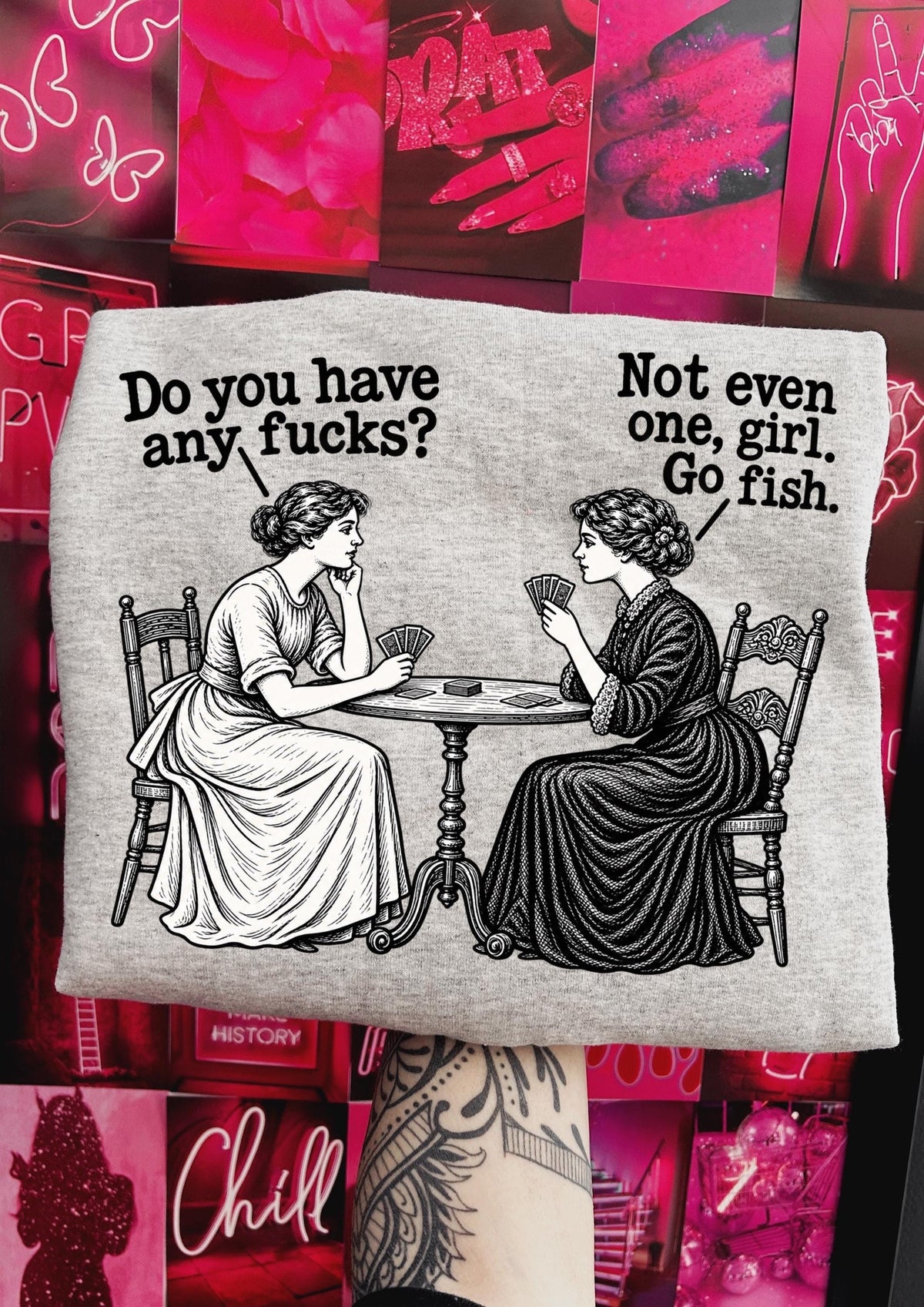 No Fucks Given Sweatshirt, Do You Have Any Fucks Funny Graphic Crewneck, Sarcastic Vintage Humor Shirt